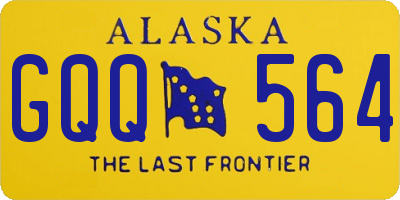 AK license plate GQQ564