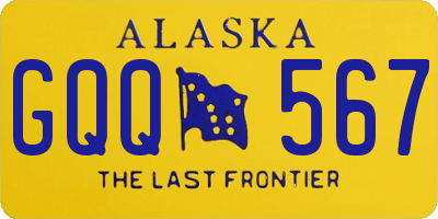 AK license plate GQQ567