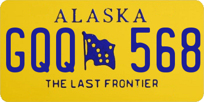 AK license plate GQQ568