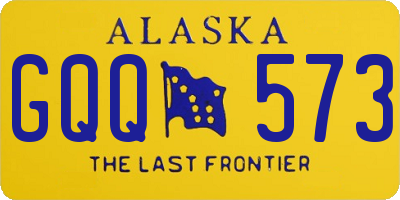 AK license plate GQQ573