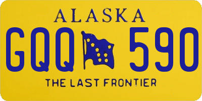 AK license plate GQQ590