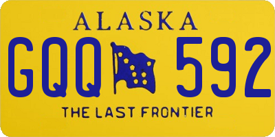 AK license plate GQQ592