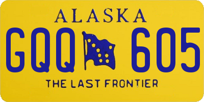 AK license plate GQQ605