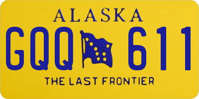 AK license plate GQQ611