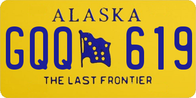 AK license plate GQQ619