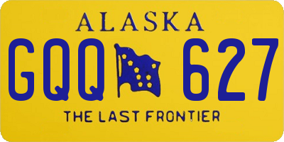 AK license plate GQQ627
