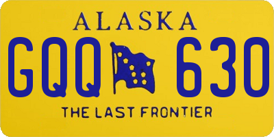 AK license plate GQQ630