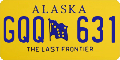 AK license plate GQQ631