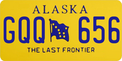AK license plate GQQ656