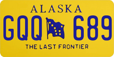 AK license plate GQQ689
