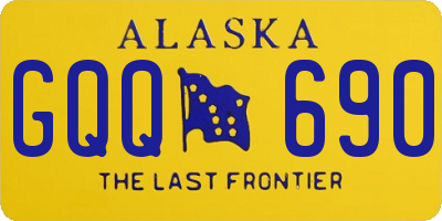 AK license plate GQQ690