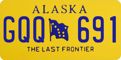 AK license plate GQQ691