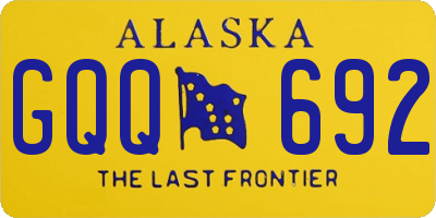AK license plate GQQ692