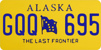 AK license plate GQQ695