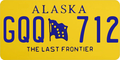 AK license plate GQQ712