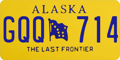 AK license plate GQQ714