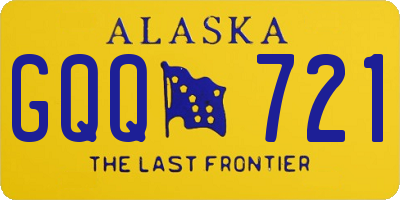 AK license plate GQQ721