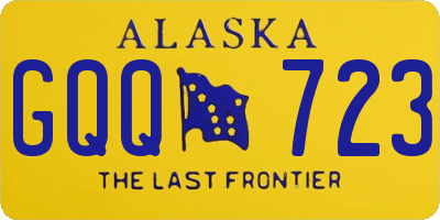 AK license plate GQQ723