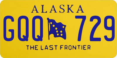 AK license plate GQQ729