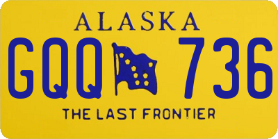 AK license plate GQQ736