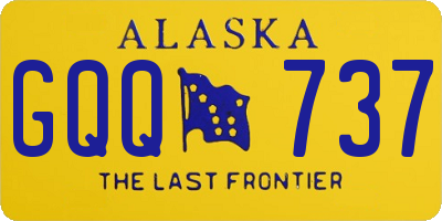AK license plate GQQ737