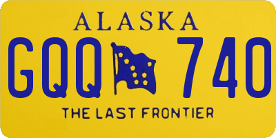 AK license plate GQQ740
