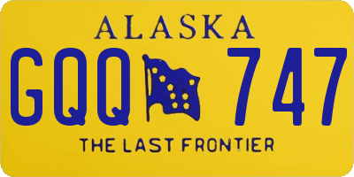 AK license plate GQQ747