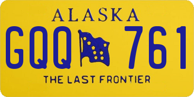 AK license plate GQQ761