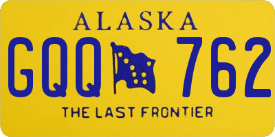 AK license plate GQQ762
