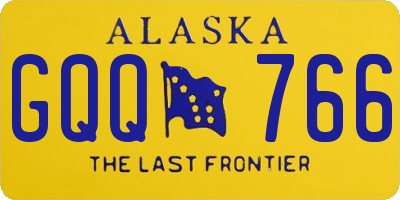 AK license plate GQQ766