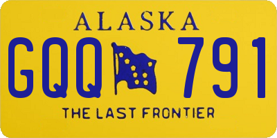 AK license plate GQQ791
