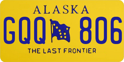 AK license plate GQQ806