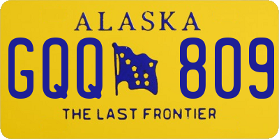 AK license plate GQQ809