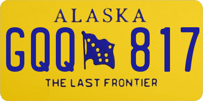 AK license plate GQQ817
