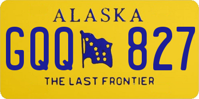 AK license plate GQQ827