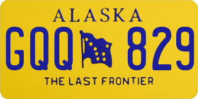 AK license plate GQQ829