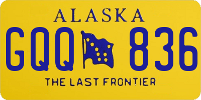AK license plate GQQ836