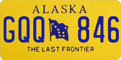 AK license plate GQQ846