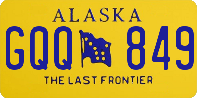 AK license plate GQQ849