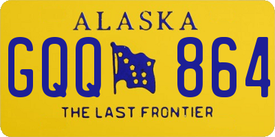 AK license plate GQQ864