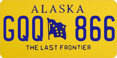 AK license plate GQQ866