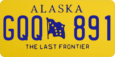 AK license plate GQQ891