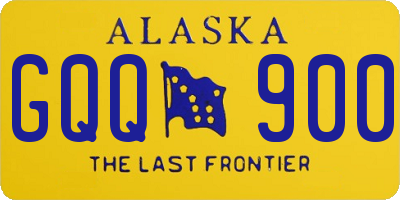 AK license plate GQQ900