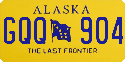 AK license plate GQQ904