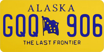 AK license plate GQQ906