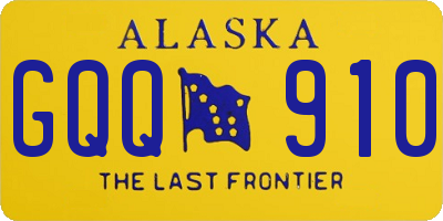 AK license plate GQQ910
