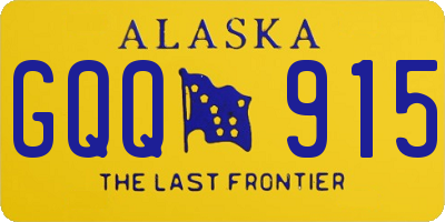 AK license plate GQQ915