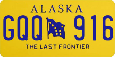 AK license plate GQQ916