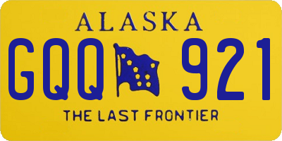AK license plate GQQ921