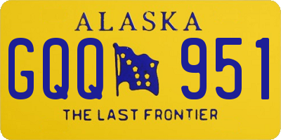 AK license plate GQQ951